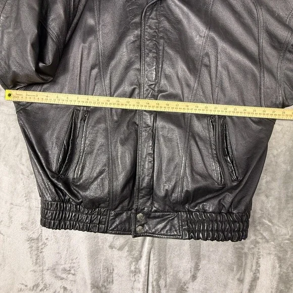 Wilsons Leather Experts Men's XLT Thinsulate 3M Heavy Zip Jacket Black‎ VTG - Picture 6 of 15